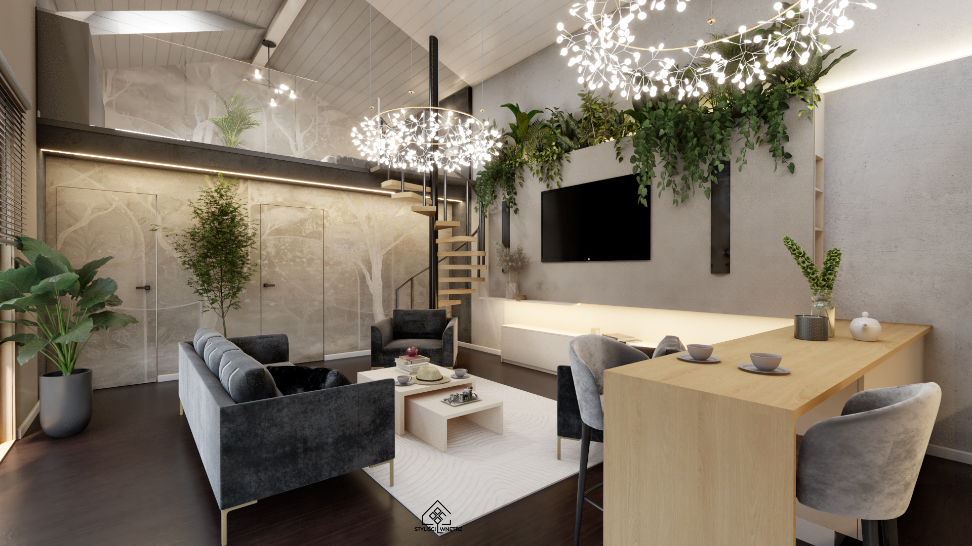 Salon projekt - Projektowanie wnętrz intuicyjnych Katowice - Vibe Designer